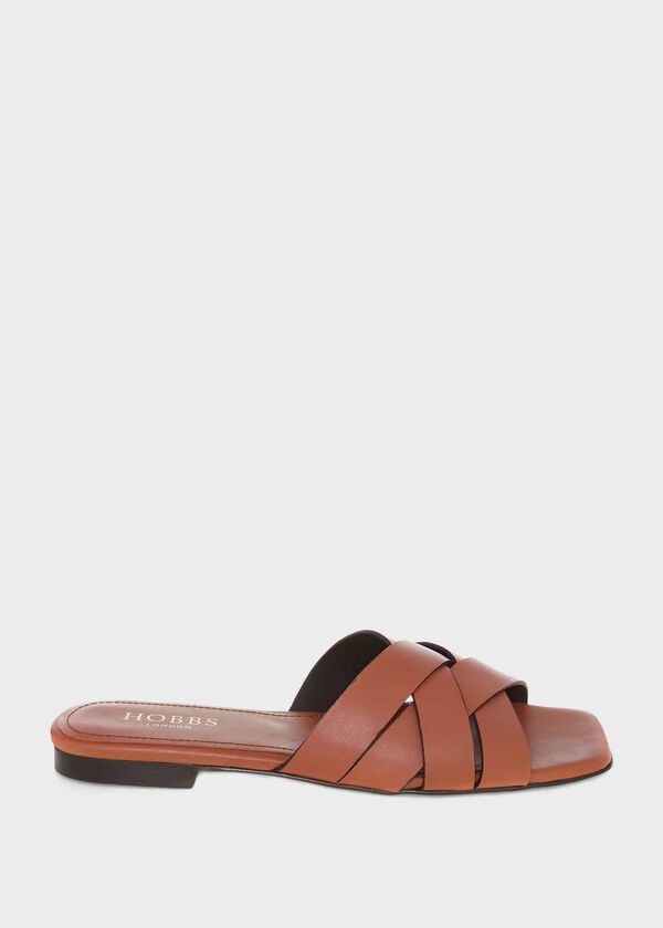 Hobbs Annie Flat Sandal Tan