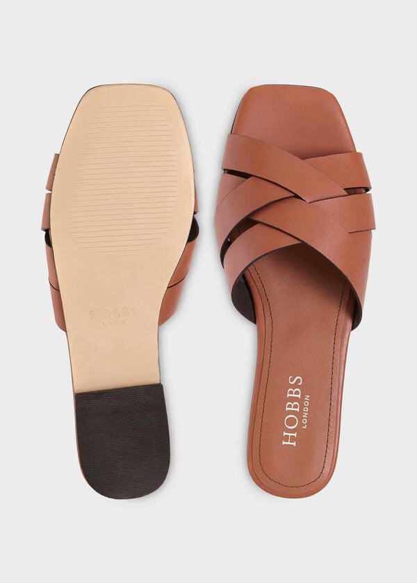 Hobbs Annie Flat Sandal Tan