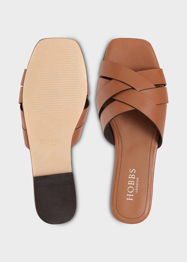 hobbs Annie Flat Sandal Tan