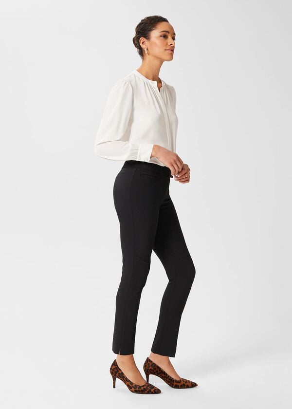 Hobbs Annie Slim Trousers With Stretch Black