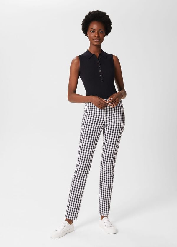 hobbs Annie Trousers Navy Ivory