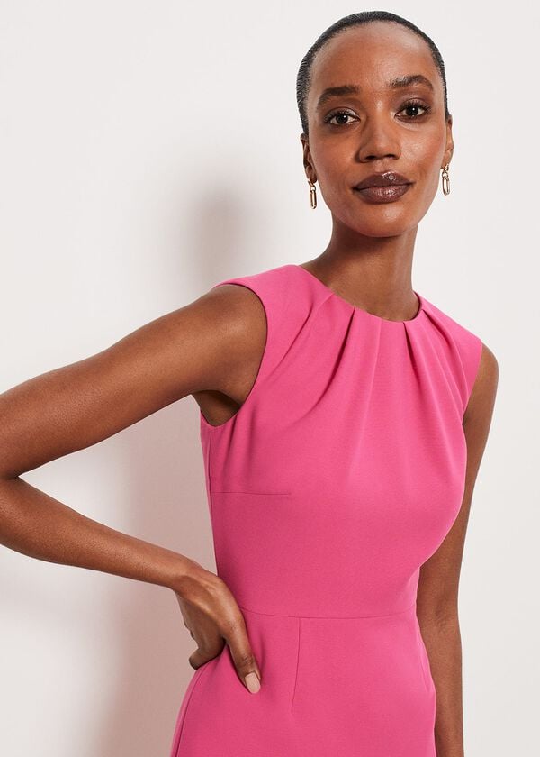 Hobbs Arbury Dress Cosmos Pink