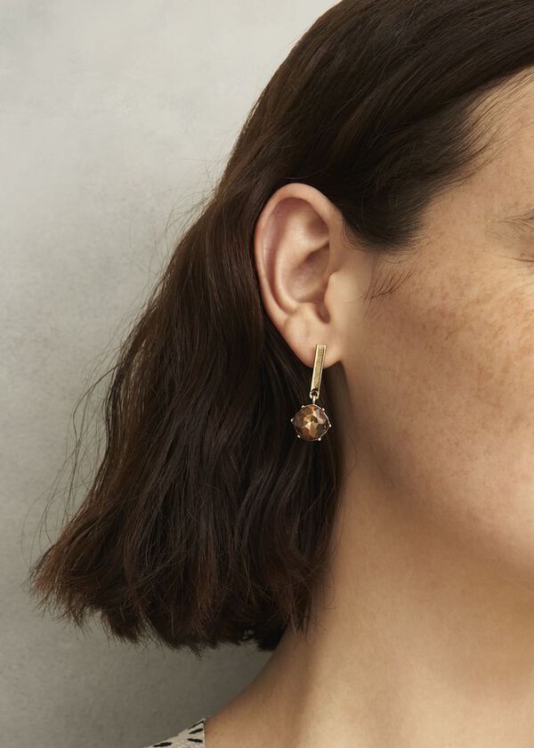 hobbs Aria Earrings Medlar Brown