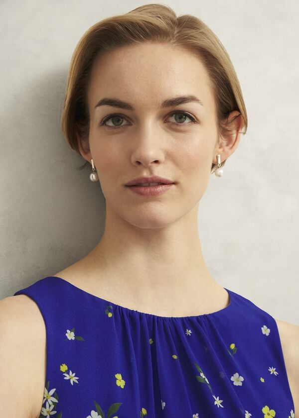 Hobbs Aria Pearl Earrings Gold