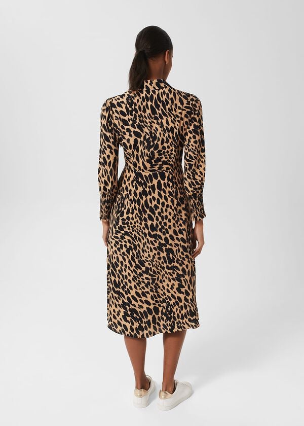 Hobbs Ariel Dress Camel Black