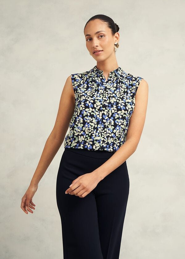 hobbs Ariela Top Navy Multi