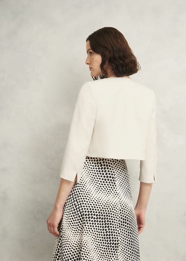 Hobbs Arizona Textured Jacket Buttercream