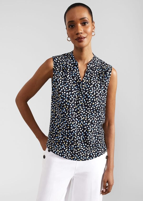 hobbs Armelle Top Navy Multi