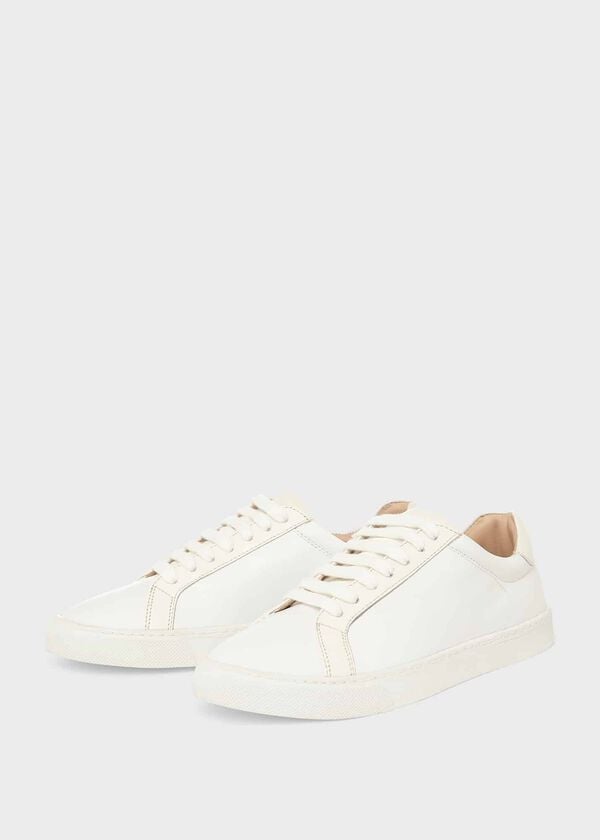 Hobbs Arwen Leather Trainers White