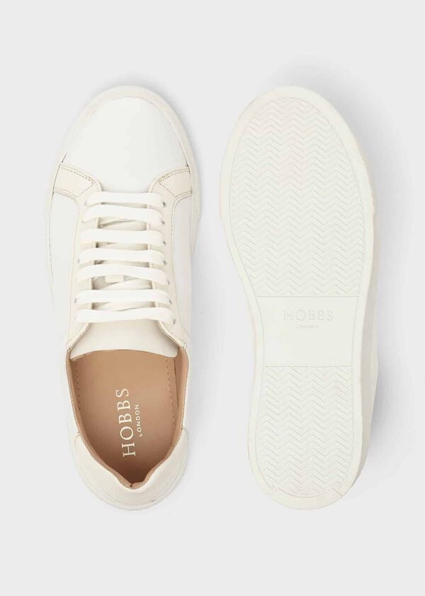 Hobbs Arwen Leather Trainers White