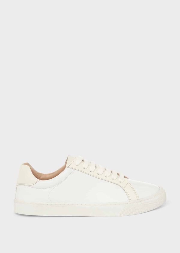 hobbs Arwen Leather Trainers White