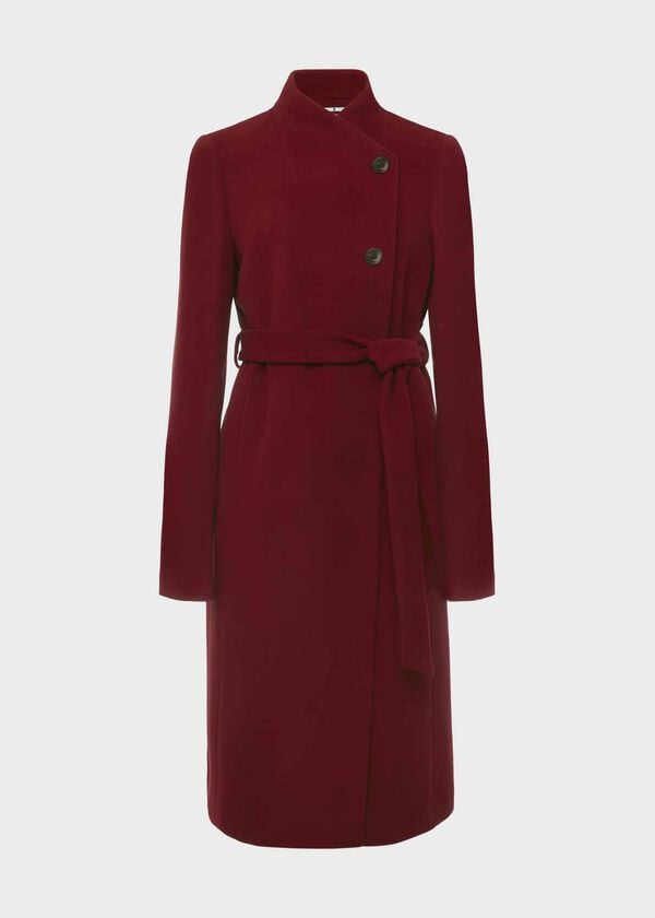 Hobbs Asher Coat Vermillion Red