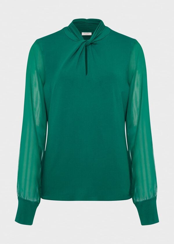 Hobbs Ashley Top Shamrock Green