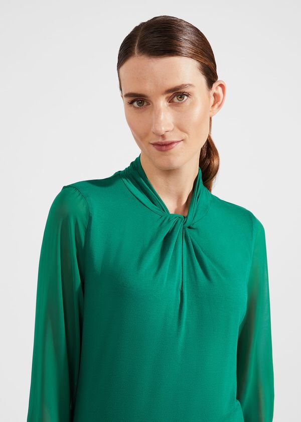 Hobbs Ashley Top Shamrock Green