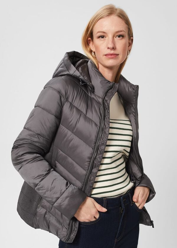 hobbs Ashlyn Puffer Dark Charcoal
