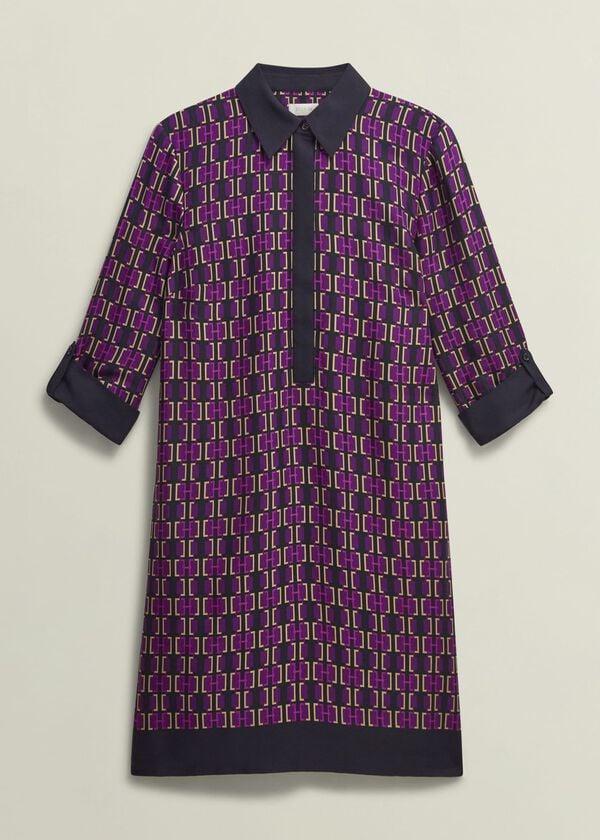 Hobbs Aubrey Dress Purple Multi