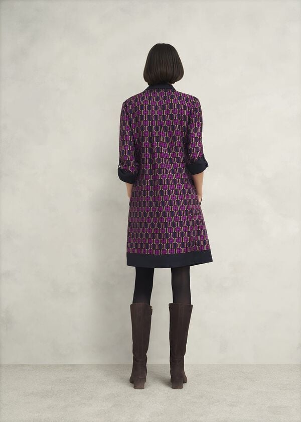 Hobbs Aubrey Dress Purple Multi