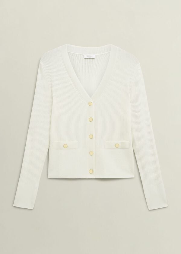 Hobbs Aubrey Knitted Cardigan Hobbs Ivory