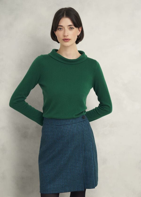 hobbs Audrey Wool Cashmere Jumper Agate Green