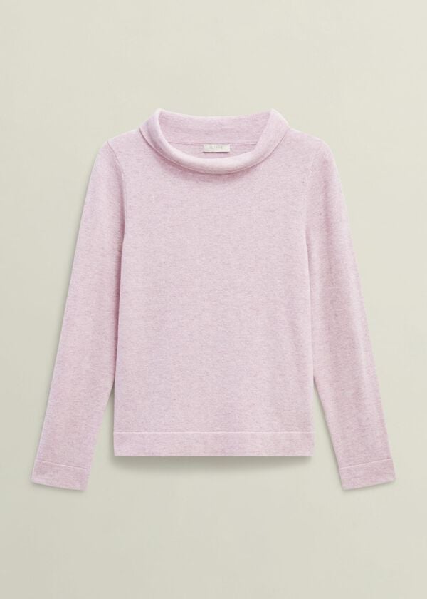 Hobbs Audrey Wool Cashmere Jumper Candy Marl