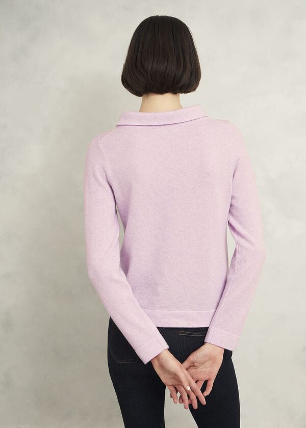Hobbs Audrey Wool Cashmere Jumper Candy Marl