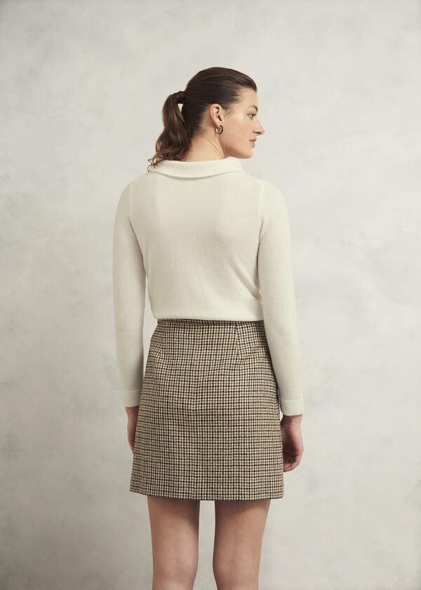 Hobbs Audrey Wool Cashmere Jumper Warm Ivory