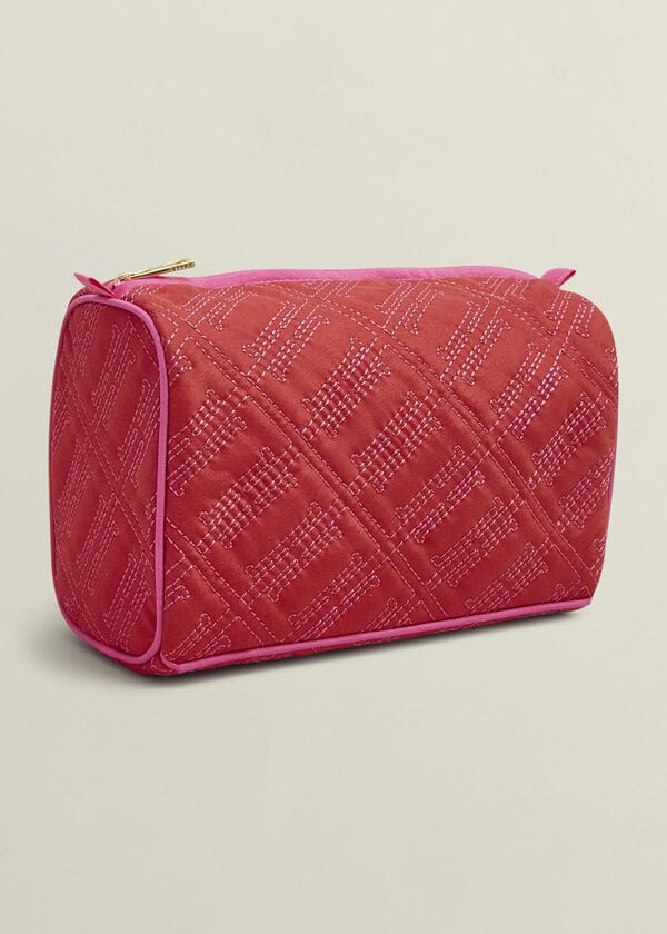 hobbs Aurelia Wash Bag Cranberry Red