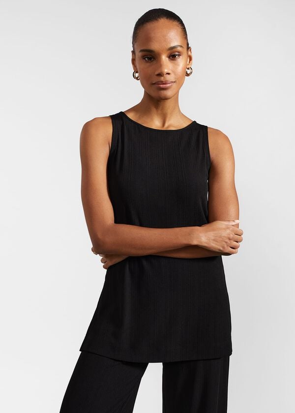 hobbs Avery Tunic Top Black