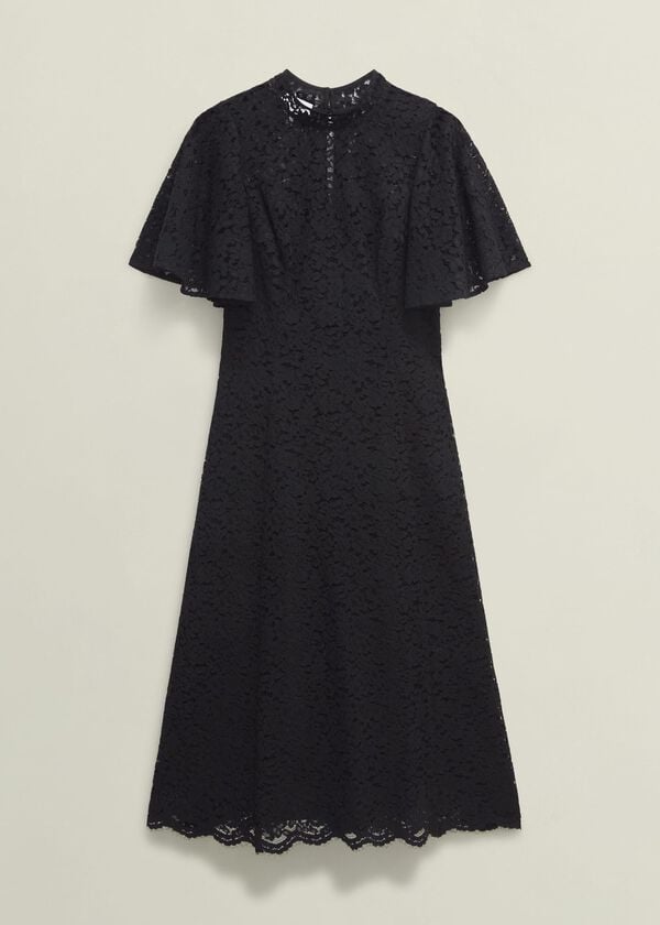 Hobbs Aylesbury Lace Dress Black