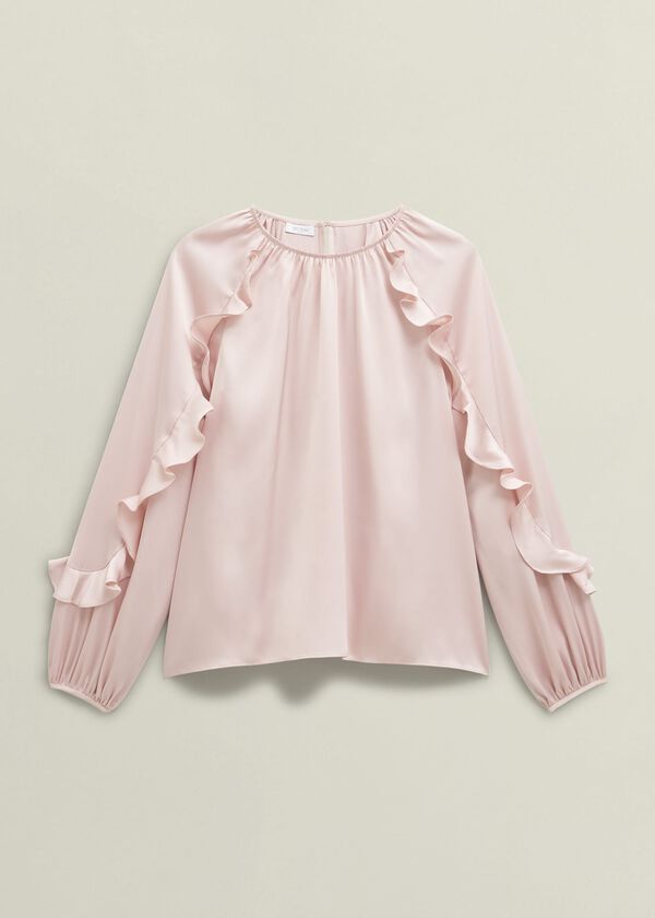Hobbs Babbington Blouse Pale Pink