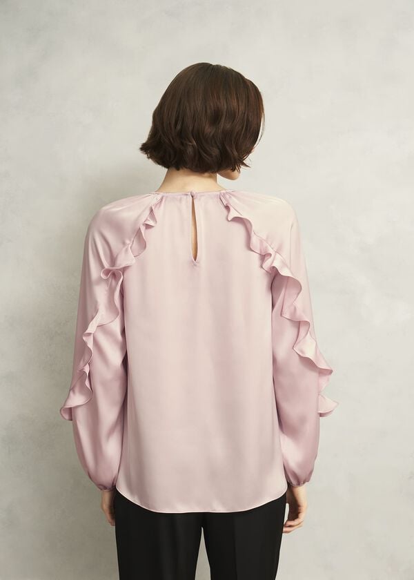 Hobbs Babbington Blouse Pale Pink