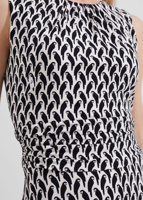 Hobbs Bayview Dress Ivory Navy