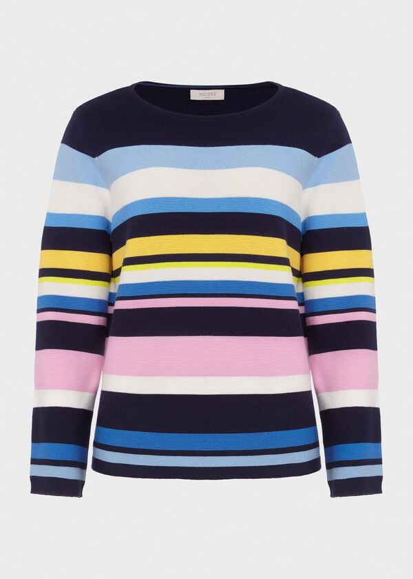 Hobbs Beatrice Jumper Navy Multi