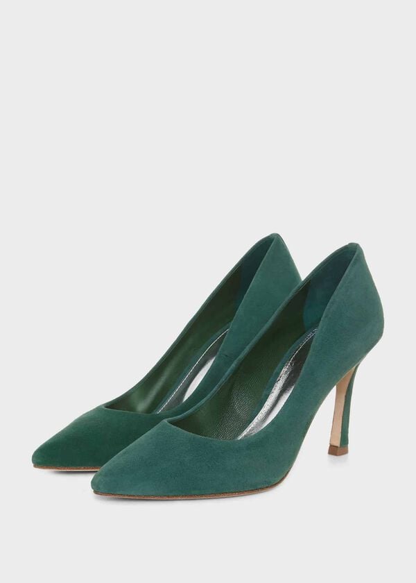 Hobbs Beaufort Court Shoes Forest Green