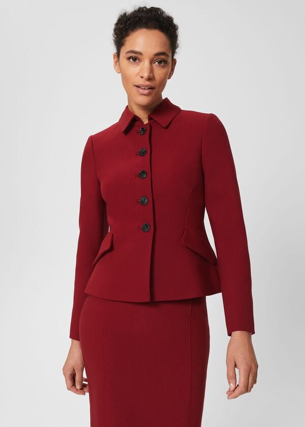 Hobbs Becky Jacket Rhubarb Red