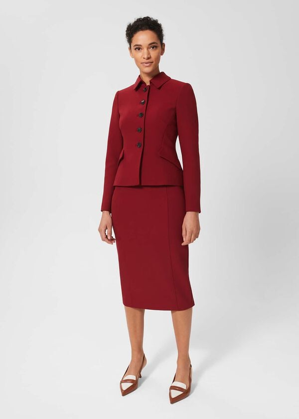 hobbs Becky Jacket Rhubarb Red