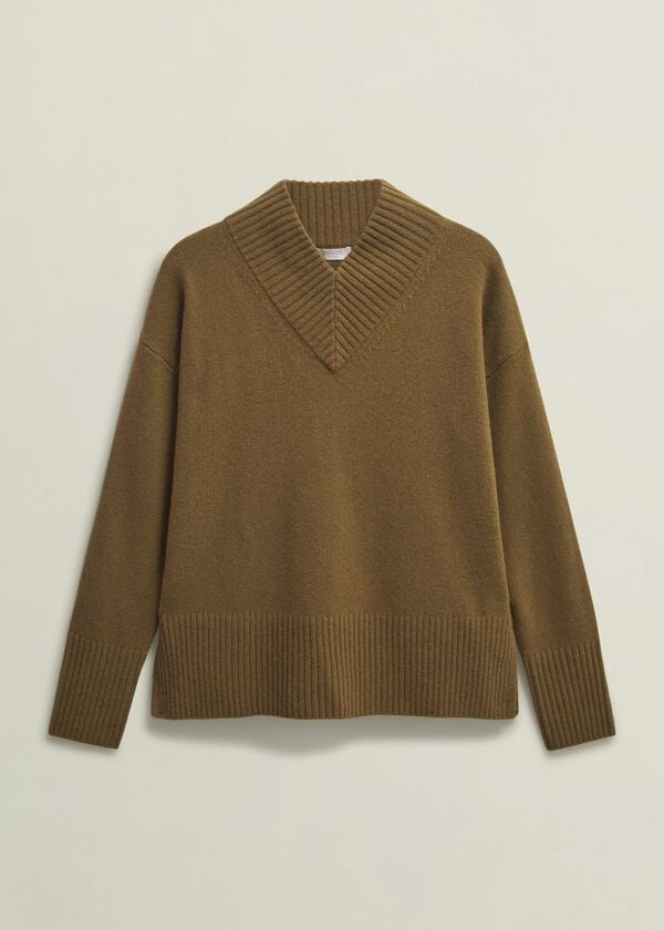 Hobbs Becky Wool Blend Jumper Toffee