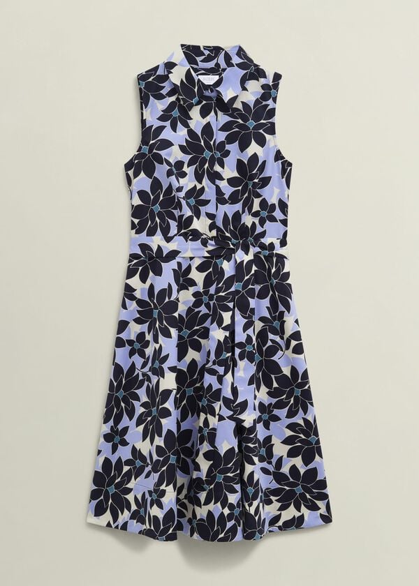 Hobbs Beki Cotton Dress Multi