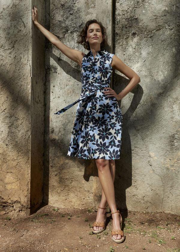 hobbs Beki Cotton Dress Multi