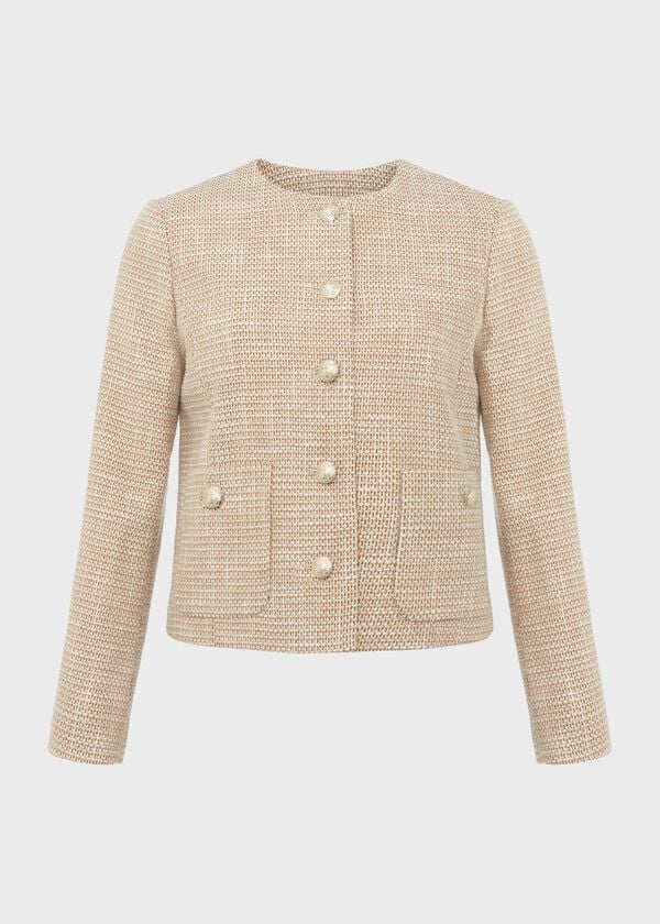 Hobbs Belford Jacket Camel Ivory