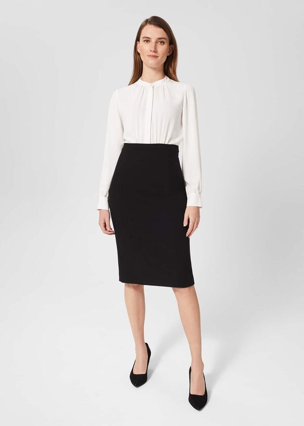 hobbs Bella Dress Ivory Black