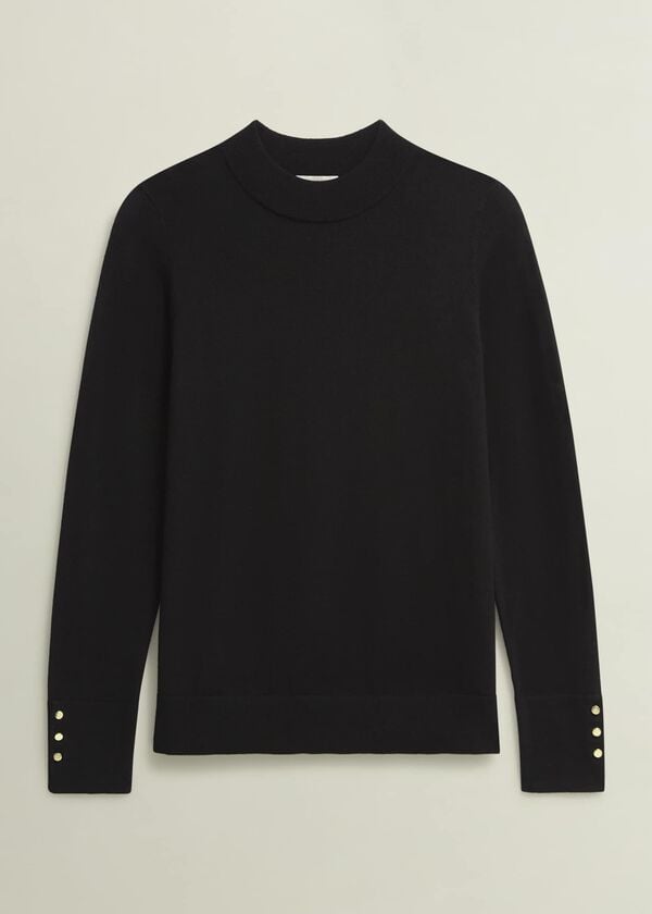 Hobbs Bella Merino Wool Jumper Black