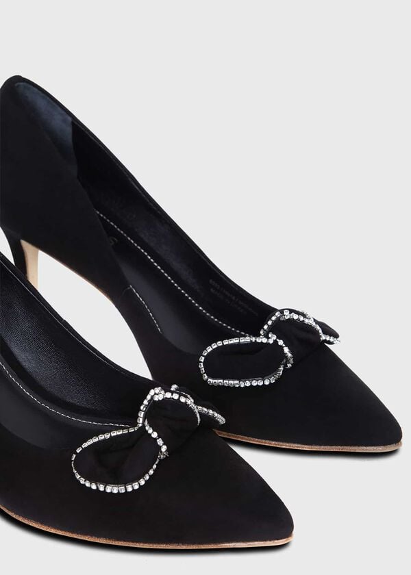 Hobbs Belle Bow Court Shoes Black