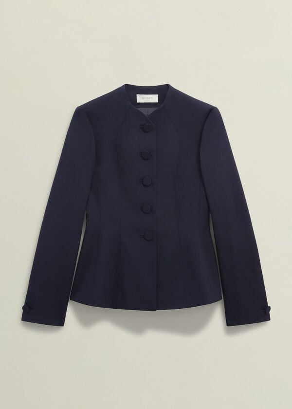 Hobbs Berkeley Jacket With Wool Navy