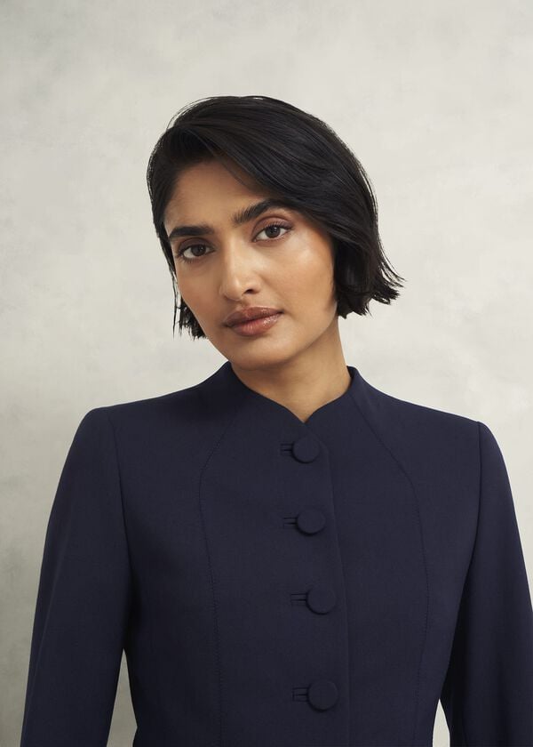 Hobbs Berkeley Jacket With Wool Navy