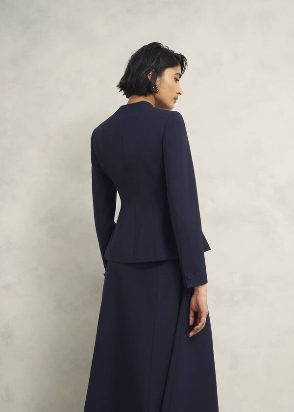 Hobbs Berkeley Jacket With Wool Navy