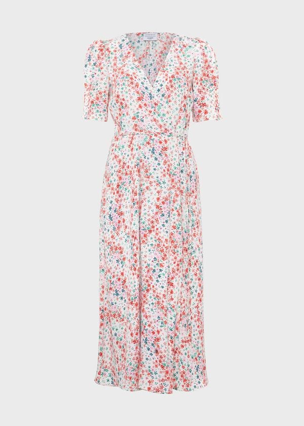 Hobbs Bertie Dress Ivory Multi