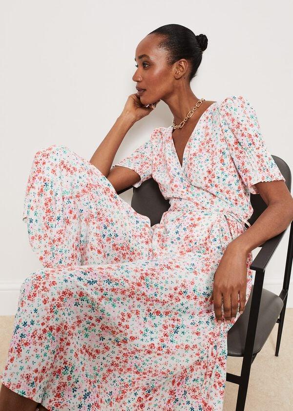 hobbs Bertie Dress Ivory Multi