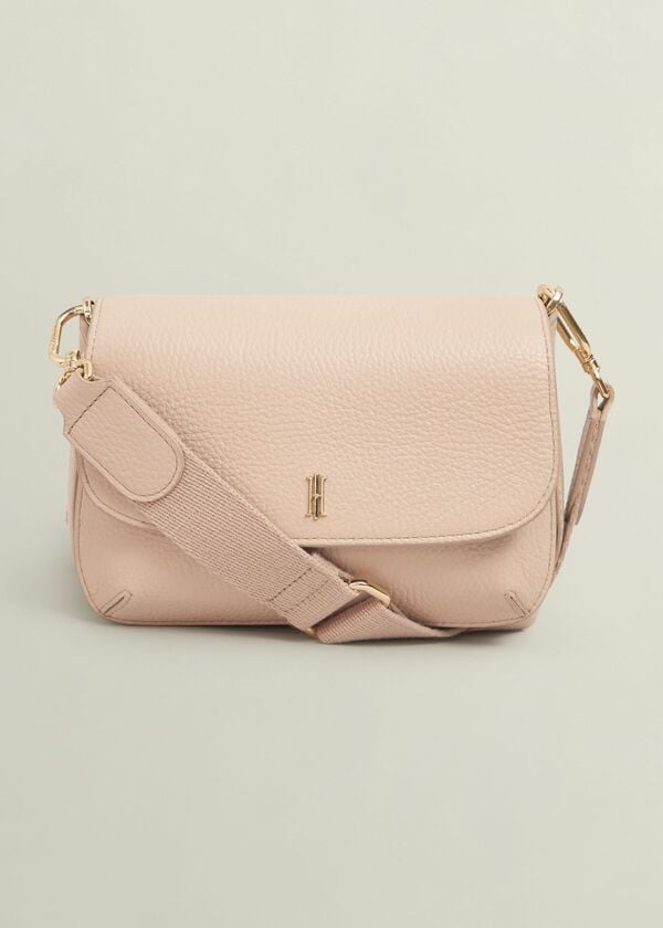 hobbs Berwick Leather Crossbody Bag Blush Pink