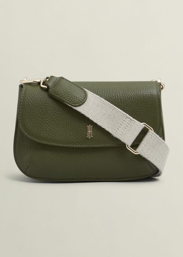 Hobbs Berwick Leather Crossbody Bag Chive Green